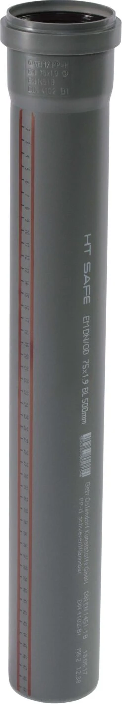Ostendorf HTsafe HTsafe-Rohr 173040 DN/OD 75, 1000 Mm