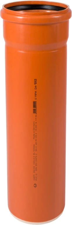 Ostendorf Kg KG Rohr SN 4 Coex 222000 DN/OD 160 X 4,0 Mm, 500 Mm, Mit Muffe