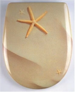 Pagette Olfa Ariane WC-Sitz 950-0928 Sand, Mit Deckel