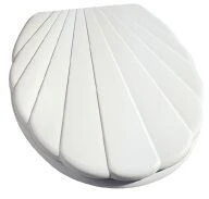 Pagette Olfa Senator Muschel-WC-Sitz 650-0001 Weiß, Mit Deckel, Edelstahlscharnier