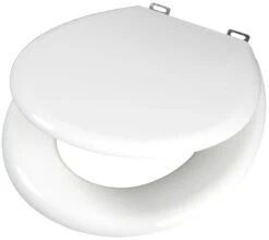 Pagette Olfa Tradition +7 WC-Sitz 770-0001 Weiß, Mit Deckel, Edelstahlscharnier