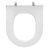 Pressalit Objecta D Pro WC-Sitz 997011-DF7999 Weiß Polygiene, Ohne Deckel, Standard, Festscharnier DF7, Edelstahl