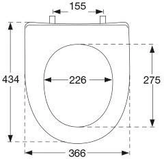 Pressalit Objecta D Pro WC-Sitz 997011-DF7999 Weiß Polygiene, Ohne Deckel, Standard, Festscharnier DF7, Edelstahl 3 Pressalit Objecta D Pro WC-Sitz 997011-DF7999 Weiß Polygiene, Ohne Deckel, Standard, Festscharnier DF7, Edelstahl – Bild 3