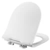 Pressalit Projecta D Solid Pro WC-Sitz 1008011-DG4925 Weiß Polygiene, Kombi-Scharnier DG4, Edelstahl, Mit Deckel, Mit Absenkautomatik