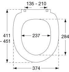 Pressalit Scandinavia PLUS WC Sitz 758125D05999 Mit Deckel, Sunset, Mit Lift Off, Senkautomatik 3 Pressalit Scandinavia PLUS WC Sitz 758125D05999 Mit Deckel, Sunset, Mit Lift Off, Senkautomatik – Bild 3