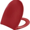 Pressalit Scandinavia Plus WC Sitz 758035D05999 Rot, Scharnier Aus Edelstahl, Senkautomatik