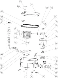 SFA SaniDouche+ Haushaltspumpe 0016P Zum Anschluss An Dusche, Waschtisch, Bidet -VIEGA Verkäufe SFA SaniDouche Haushaltspumpe 0016P zum Anschluss an Dusche Waschtisch Bidet 3