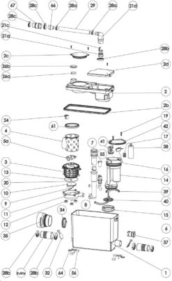 SFA SaniPack Pro UP WC-Hebeanlage 0017UP Weiß, Zum Anschluss Von Wand-WC, Waschtisch -VIEGA Verkäufe SFA SaniPack Pro UP WC Hebeanlage 0017UP weiss zum Anschluss von Wand WC Waschtisch 3