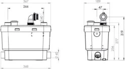 SFA SaniVite+ Schmutzwasserpumpe 0008P Weiß, Für Den Universellen Einsatz 6 SFA SaniVite+ Schmutzwasserpumpe 0008P Weiß, Für Den Universellen Einsatz -VIEGA Verkäufe SFA SaniVite Schmutzwasserpumpe 0008P weiss fuer den universellen Einsatz 2