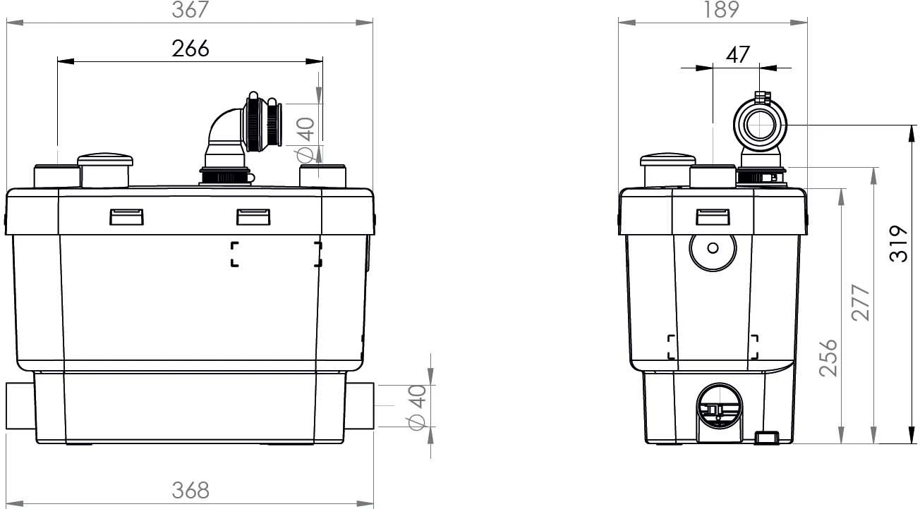 SFA SaniVite+ Schmutzwasserpumpe 0008P Weiß, Für Den Universellen Einsatz 3 SFA SaniVite+ Schmutzwasserpumpe 0008P Weiß, Für Den Universellen Einsatz – Bild 3