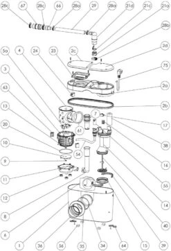 SFA WC Kleinhebeanlage Sani Access 1 0001A Weiss -VIEGA Verkäufe SFA WC Kleinhebeanlage Sani Access 1 0001A weiss 3