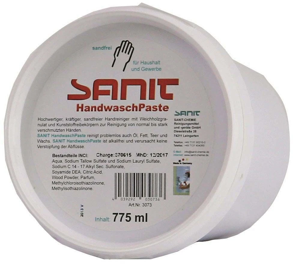 Sanit HandwaschPaste 3073 Sandfrei 825 Ml Dose 1 Sanit HandwaschPaste 3073 Sandfrei 825 Ml Dose
