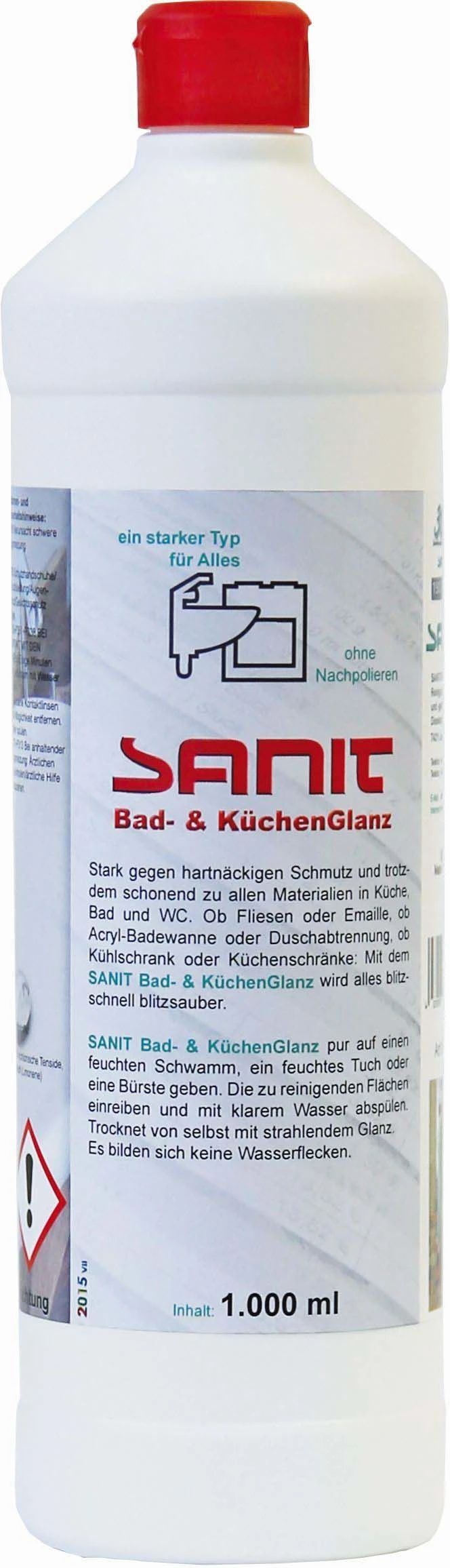Sanit Reiniger Bad Und Küchenglanz 3041 1000 Ml Flasche 1 Sanit Reiniger Bad Und Küchenglanz 3041 1000 Ml Flasche