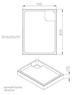 Schedel Duschwannenträger SD21013 75x90x6,5cm, Höhe 17cm -VIEGA Verkäufe Schedel Duschwannentraeger SD21013 75x90x65cm Hoehe 17cm 1
