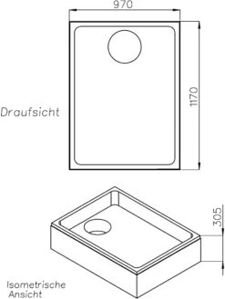 Schedel Duschwannenträger SD22048 120x100x15cm, Höhe 30,5cm -VIEGA Verkäufe Schedel Duschwannentraeger SD22048 120x100x15cm Hoehe 305cm 1