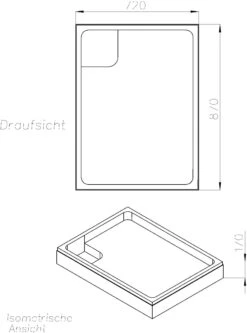 Schedel Duschwannenträger SD22306 90x75x6,5cm, Höhe 17cm -VIEGA Verkäufe Schedel Duschwannentraeger SD22306 90x75x65cm Hoehe 17cm 1