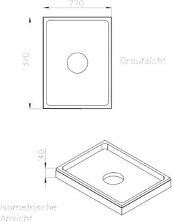 Schedel Duschwannenträger SD22698 140x75cm, Höhe 14cm -VIEGA Verkäufe Schedel Duschwannentraeger SD22698 140x75cm Hoehe 14cm 1