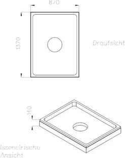 Schedel Duschwannenträger SD22835 140x90cm, Höhe 14cm -VIEGA Verkäufe Schedel Duschwannentraeger SD22835 140x90cm Hoehe 14cm 1