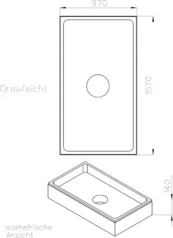 Schedel Duschwannenträger SD22842 160x100cm, Höhe 14cm -VIEGA Verkäufe Schedel Duschwannentraeger SD22842 160x100cm Hoehe 14cm 1