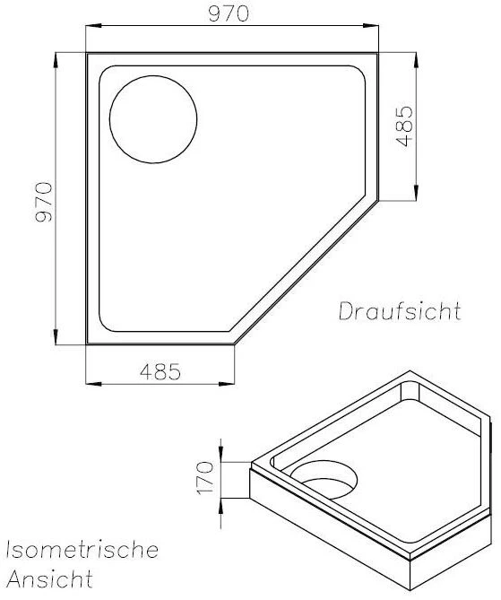 Schedel Duschwannenträger SD22958 100x100x6,5cm, Höhe 17cm 2 Schedel Duschwannenträger SD22958 100x100x6,5cm, Höhe 17cm – Bild 2