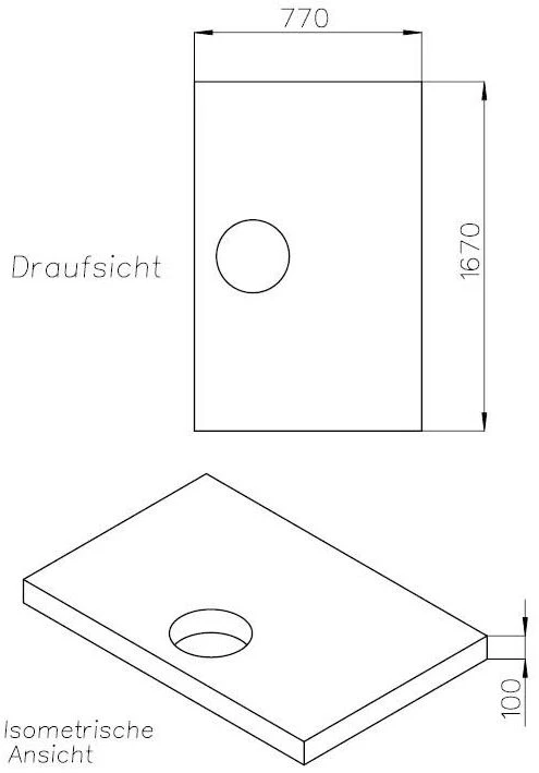 Schedel Hoesch Muna Duschwannenträger SD24292 170x80x3cm, Höhe 10cm 2 Schedel Hoesch Muna Duschwannenträger SD24292 170x80x3cm, Höhe 10cm – Bild 2
