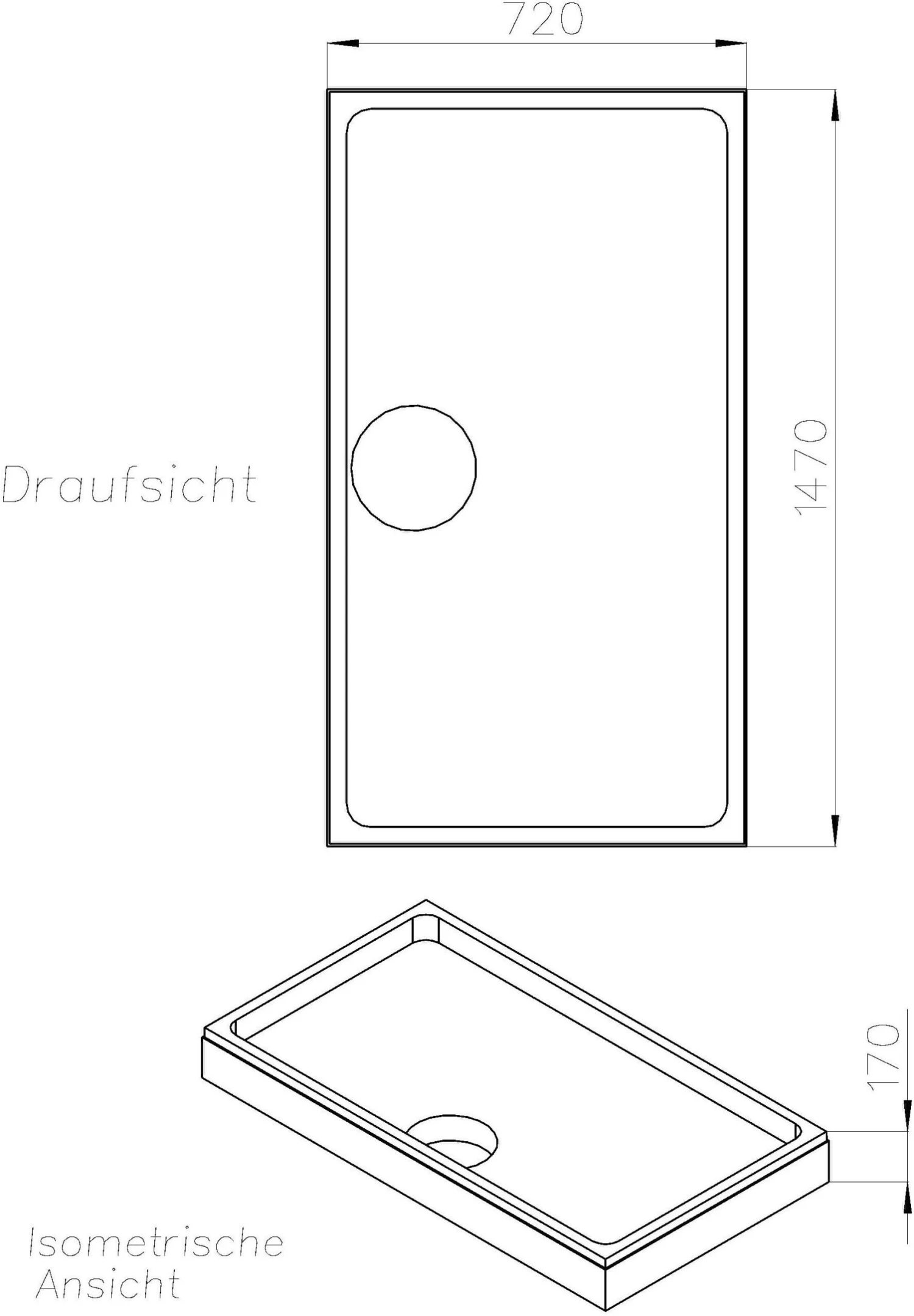 Schedel Hoesch Thasos Duschwannenträger SD23417 150x75x3cm, Höhe 17cm 2 Schedel Hoesch Thasos Duschwannenträger SD23417 150x75x3cm, Höhe 17cm – Bild 2