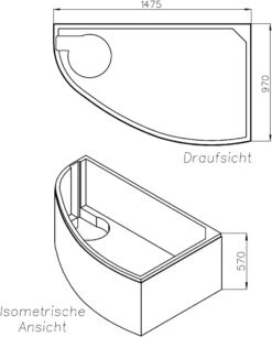 Schedel Keramag Renova Nr.1 Eck-Wannenträger SW13041 150x100cm, Links, Bündig, Höhe 57cm -VIEGA Verkäufe Schedel Keramag Renova Nr.1 Eck Wannentraeger SW13041 150x100cm links buendig Hoehe 57cm 1