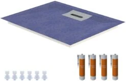 Schedel Line Flow Duschelement LI1KF601210 120 X 100cm, Vierseitiges Gefälle