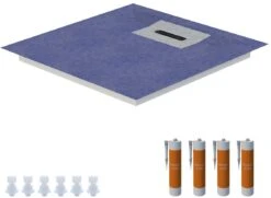 Schedel Line Flow Duschelement LI1KF601212 120 X 120 Cm, Vierseitiges Gefälle