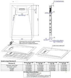 Schedel Line Flow Duschelement LI1KF608012 80 X 120 Cm, Vierseitiges Gefälle -VIEGA Verkäufe Schedel Line Flow Duschelement LI1KF608012 80 x 120 cm vierseitiges Gefaelle 1