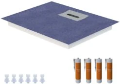 Schedel Line Flow Duschelement LI1KF901210 120 X 100cm, Vierseitiges Gefälle