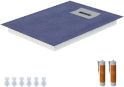 Schedel Line Flow Duschelement LI1KF908012 80 X 120 Cm, Vierseitiges Gefälle