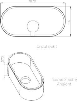 Schedel Wannenträger SW14303 190x114cm, Oval, Höhe 57cm -VIEGA Verkäufe Schedel Wannentraeger SW14303 190x114cm oval Hoehe 57cm 1