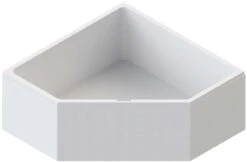 Schedel Wannenträger SW14682 140x140cm, Eckwannenträger, Höhe 57cm