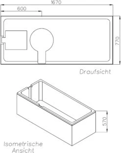 Schedel Wannenträger SW83217 170x80cm, Überlauf Gegenüberliegend, Höhe 57cm -VIEGA Verkäufe Schedel Wannentraeger SW83217 170x80cm Ueberlauf gegenueberliegend Hoehe 57cm 1