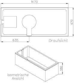 Schedel XL Bette Ocean Wannenträger SW16150 150x70cm, Überlauf Hinten, Höhe 58cm -VIEGA Verkäufe Schedel XL Bette Ocean Wannentraeger SW16150 150x70cm Ueberlauf hinten Hoehe 58cm 1