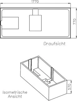 Schedel XL Duravit Durastyle Wannenträger SW14640 180x80cm, 2 Rückenschrägen, Höhe 57cm -VIEGA Verkäufe Schedel XL Duravit Durastyle Wannentraeger SW14640 180x80cm 2 Rueckenschraegen Hoehe 57cm 1
