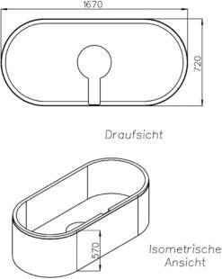 Schedel XL Kaldewei Classic Duo Wannenträger SW11209 170x75cm, Oval, Höhe 57cm -VIEGA Verkäufe Schedel XL Kaldewei Classic Duo Wannentraeger SW11209 170x75cm oval Hoehe 57cm 1