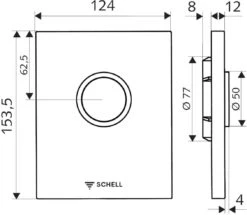 Schell Edition WC-Betätigungsplatte 028151599 Alpinweiß, Niederdruck, Einmengenspülung -VIEGA Verkäufe Schell Edition WC Betaetigungsplatte 028151599 alpinweiss Niederdruck Einmengenspuelung 1