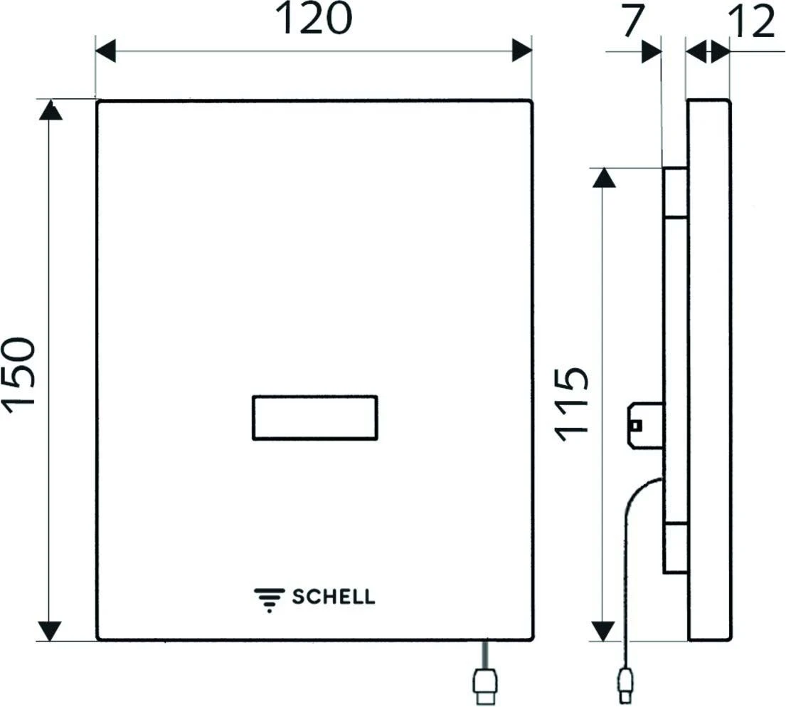 Schell Edition E Fertigmontageset 028072899 Urinalsteuerung, Infrarot, Batterie 6 V, Vandalensicher, Edelstahl 2 Schell Edition E Fertigmontageset 028072899 Urinalsteuerung, Infrarot, Batterie 6 V, Vandalensicher, Edelstahl – Bild 2
