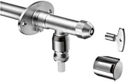 Schell Frostsichere Außenarmatur 039960399 DN 15, Mattchrom, Komplettarmatur, Mit Rohrbelüfter