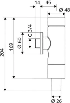 Schell Silent Eco Schellomat Druckspüler 022500699 DN 20, Mit Serviceabsperrventil, Chrom -VIEGA Verkäufe Schell Silent Eco Schellomat Druckspueler 022500699 DN 20 mit Serviceabsperrventil chrom 2