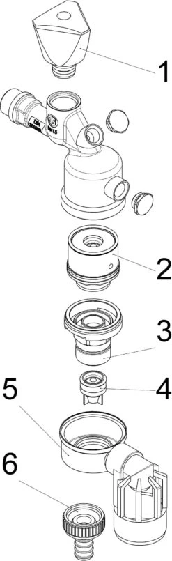 Schlösser Auslaufventil 0082601550001 DN 15, 1/2", Matt Verchromt, Mit Systemtrenner -VIEGA Verkäufe Schloesser Auslaufventil 0082601550001 DN 15 1 2 matt verchromt mit Systemtrenner 2