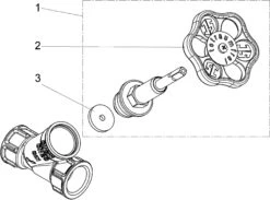 Schlösser Freistromventil 0015052000001 DN 20, Rp 3/4, Ohne Entleerung, Steigende Spindel -VIEGA Verkäufe Schloesser Freistromventil 0015052000001 DN 20 Rp 3 4 ohne Entleerung steigende Spindel 2
