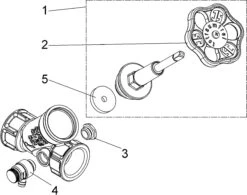 Schlösser Freistromventil 0015102500001 DN 25, Rp 1, Mit Entleerung, Steigende Spindel -VIEGA Verkäufe Schloesser Freistromventil 0015102500001 DN 25 Rp 1 mit Entleerung steigende Spindel 2