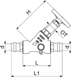 Schlösser Freistromventil 0015381800001 DN 20, 18mm, IG, Mit Entleerung, Nichtsteigende Spindel -VIEGA Verkäufe Schloesser Freistromventil 0015381800001 DN 20 18mm IG mit Entleerung nichtsteigende Spindel 1