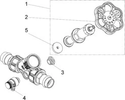 Schlösser Freistromventil 0015381800001 DN 20, 18mm, IG, Mit Entleerung, Nichtsteigende Spindel -VIEGA Verkäufe Schloesser Freistromventil 0015381800001 DN 20 18mm IG mit Entleerung nichtsteigende Spindel 2