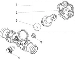 Schlösser Freistromventil 0015382800001 DN 25, 28mm, IG, Mit Entleerung, Nichtsteigende Spindel -VIEGA Verkäufe Schloesser Freistromventil 0015382800001 DN 25 28mm IG mit Entleerung nichtsteigende Spindel 2