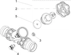 Schlösser Freistromventil 0015384200001 DN 40, 42mm, IG, Mit Entleerung, Nichtsteigende Spindel -VIEGA Verkäufe Schloesser Freistromventil 0015384200001 DN 40 42mm IG mit Entleerung nichtsteigende Spindel 2