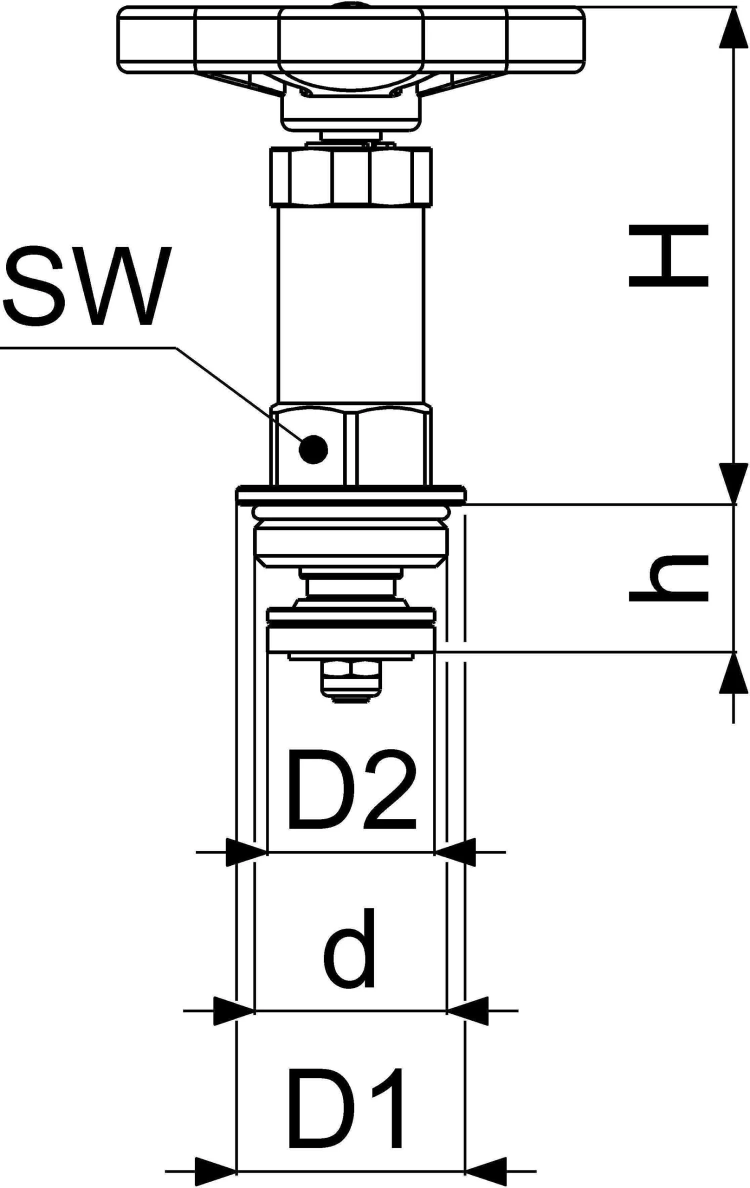 Schlösser Freistromventil-Oberteil 0018182000001 DN 20, G 3/4, Messing, Nichtsteigende Spindel 2 Schlösser Freistromventil-Oberteil 0018182000001 DN 20, G 3/4, Messing, Nichtsteigende Spindel – Bild 2